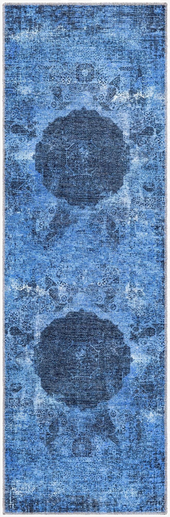  2' x 6'  Washable Yara Runner Rug