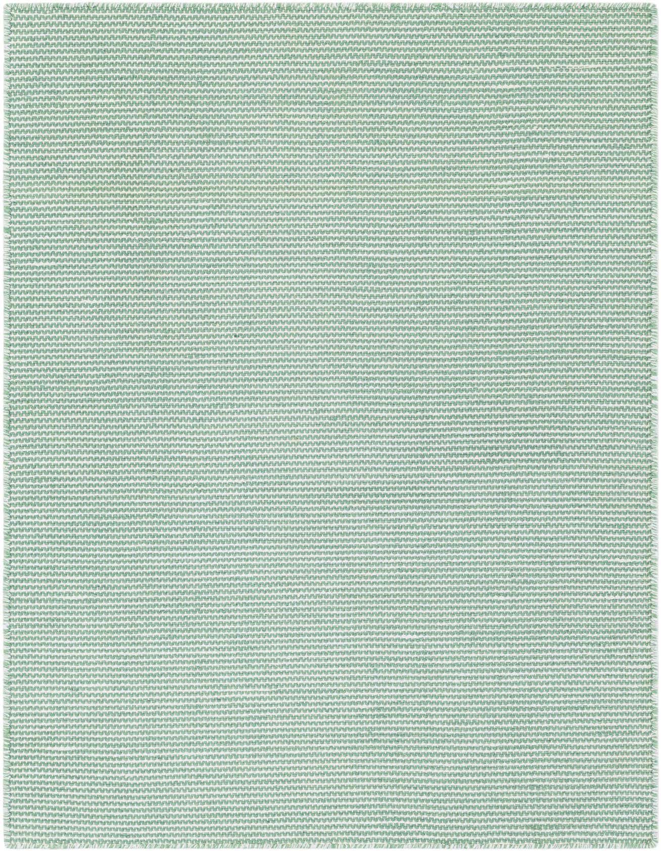 A 3x5 rectangular Palm Green modern indoor/outdoor rug with a subtle striped flatweave texture.