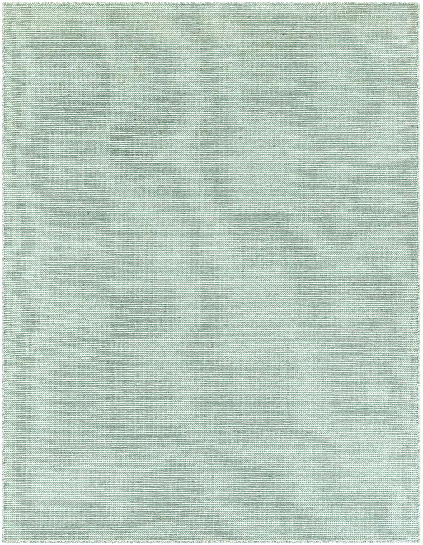 A 6x9 rectangular Palm Green modern flatweave rug, suitable for indoor or outdoor use, showcasing its textured pile.