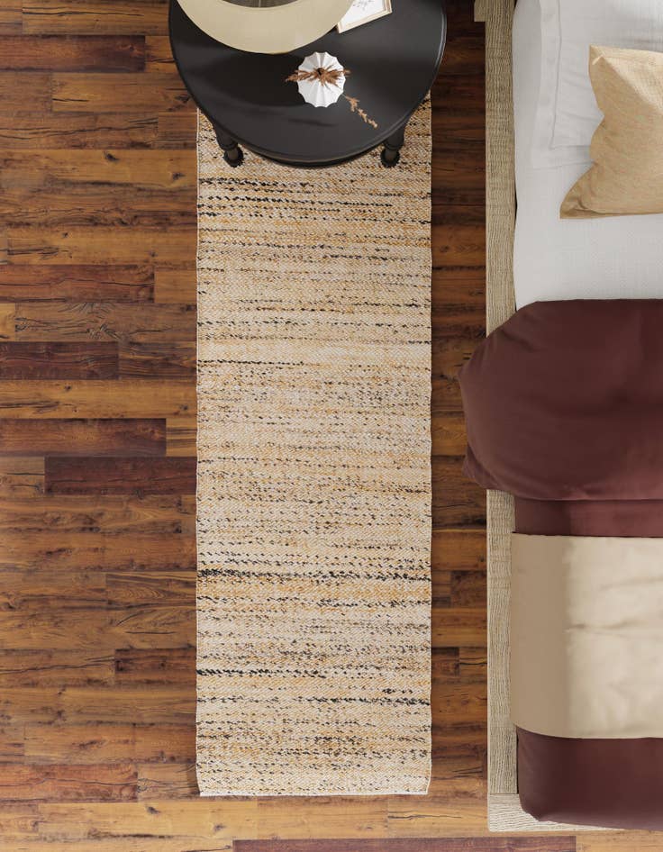 Detail image of  2' 7 x 12'  Hand Woven Palm Beach Jute Runner Rug