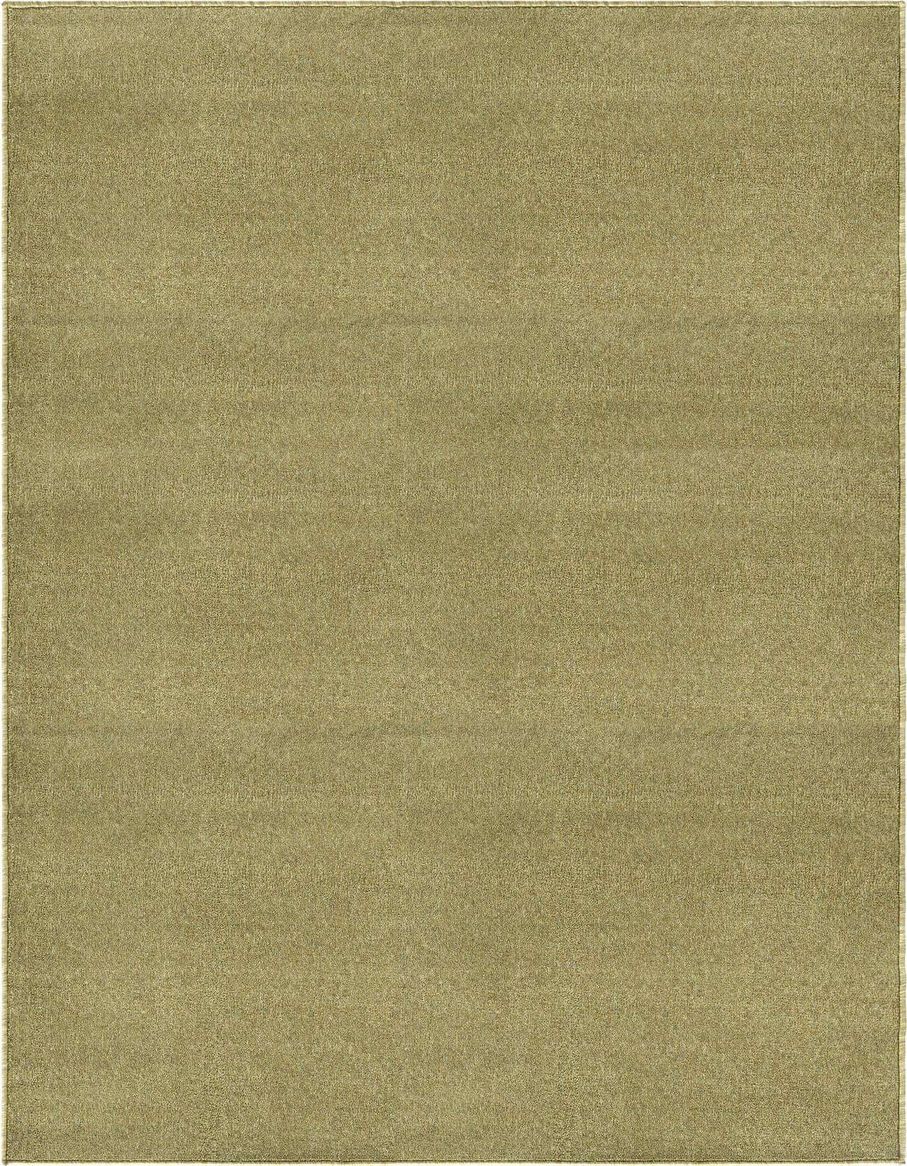 A 5x8 rectangular Everyday Solid rug in a modern green hue, featuring a thin pile and subtle texture.