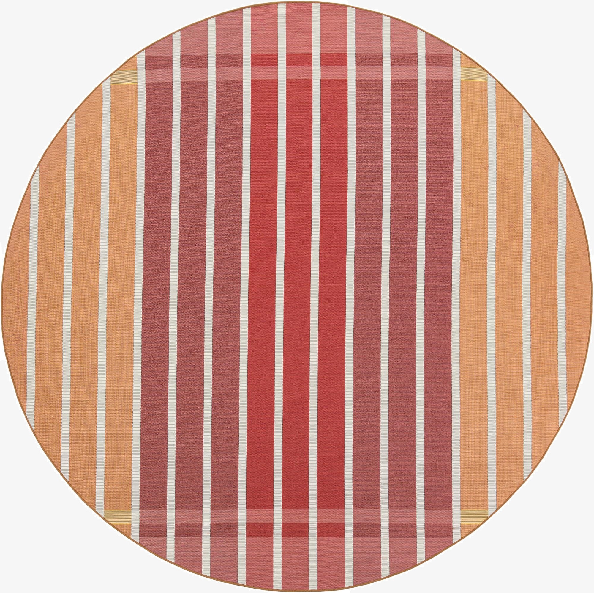  10' x 10'  Washable Ribbon Indoor / Outdoor Round Rug