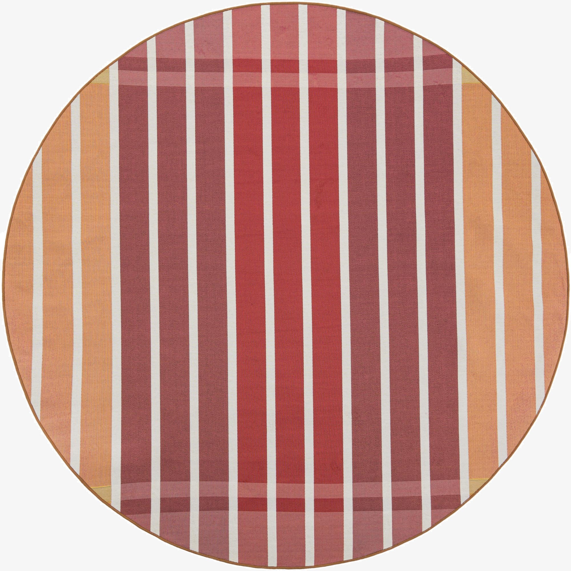  7' 10 x 7' 10  Washable Ribbon Indoor / Outdoor Round Rug