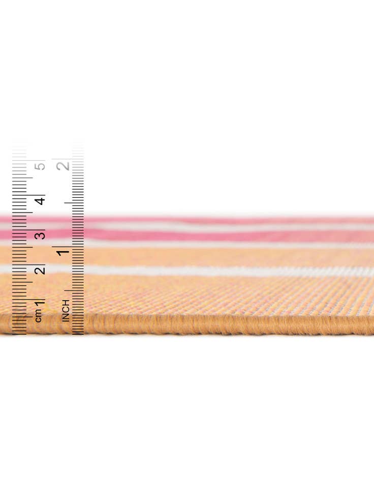 Detail image of  7' 10 x 7' 10  Washable Ribbon Indoor / Outdoor Square Rug