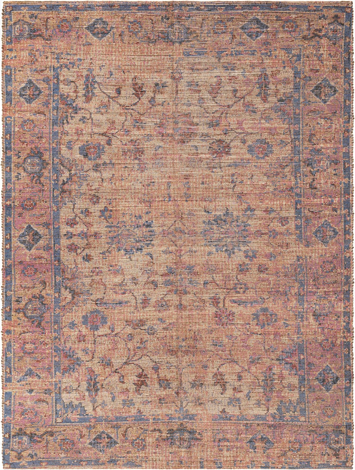  9' x 12'  Hand Woven Chenille Jute Rug