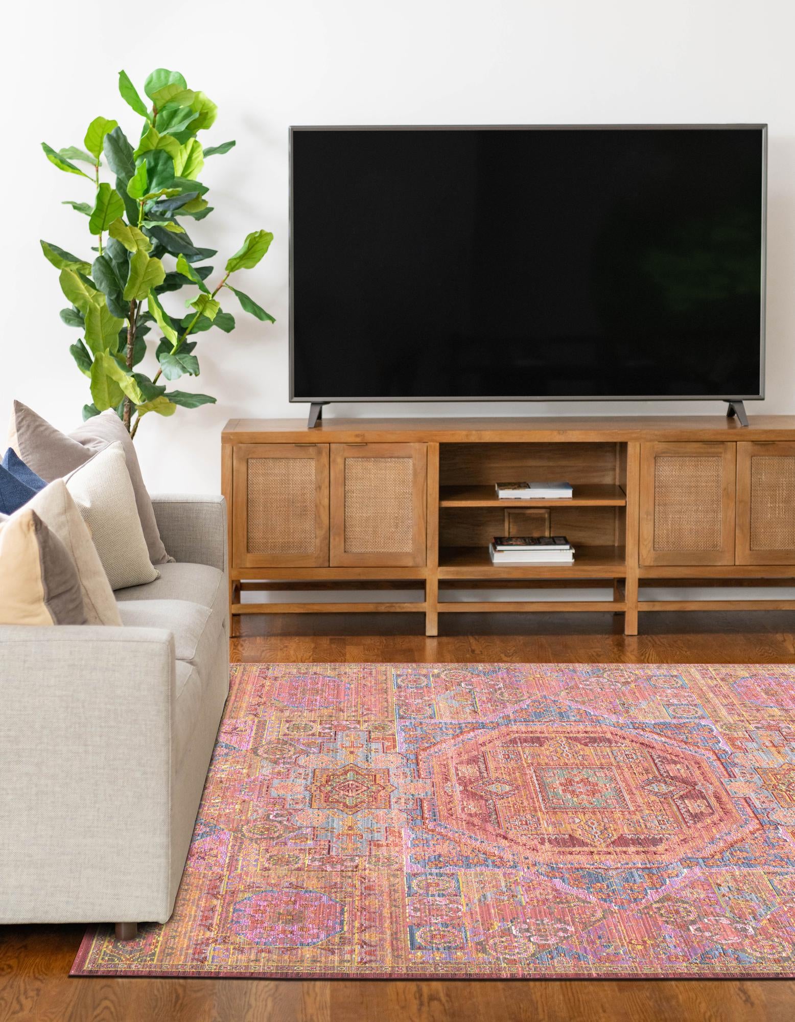 Peach 5' x 8' Alexis Rug | Rugs.com