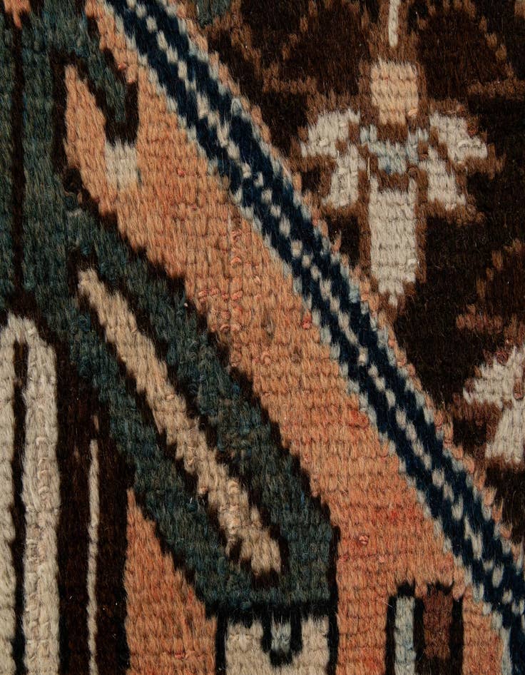 Detail image of  5' 4 x 9' 9  Hand Knotted Bakhtiar Persian Wool Rug