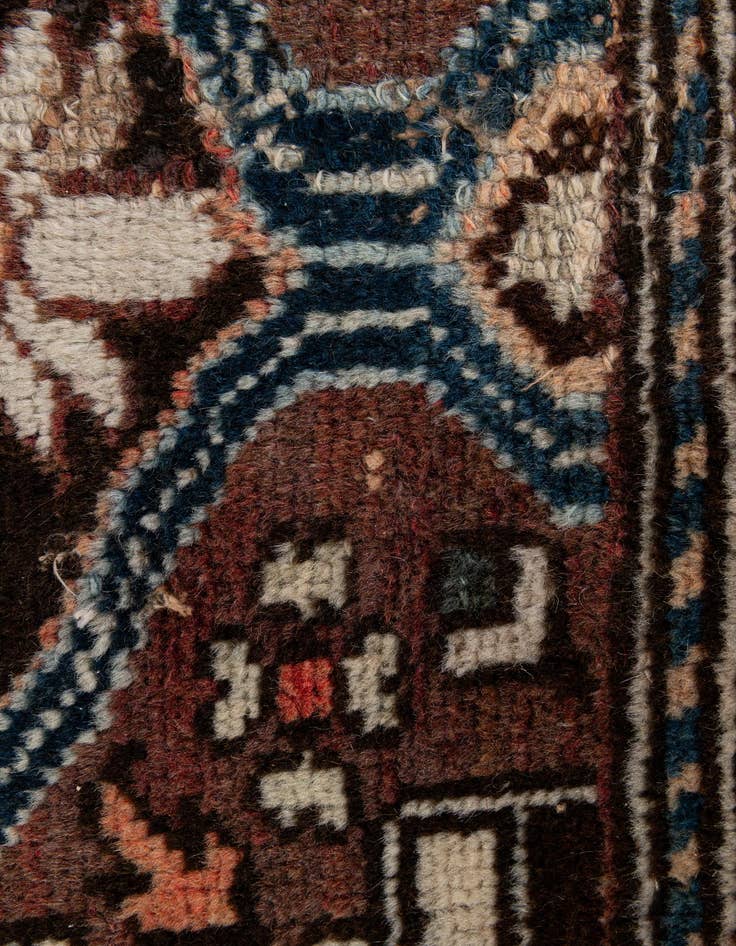 Detail image of  5' 4 x 9' 9  Hand Knotted Bakhtiar Persian Wool Rug