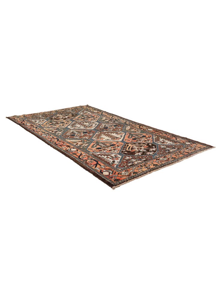 Detail image of  5' 4 x 9' 9  Hand Knotted Bakhtiar Persian Wool Rug