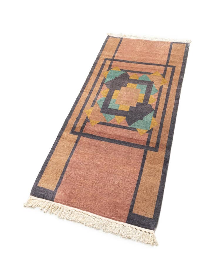 Detail image of  3' 6 x 6' 5  Hand Knotted Bokhara Oriental Wool Rug