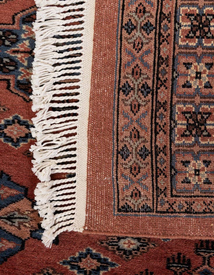 Detail image of  3' 2 x 5' 5  Hand Knotted Bokhara Wool Rug