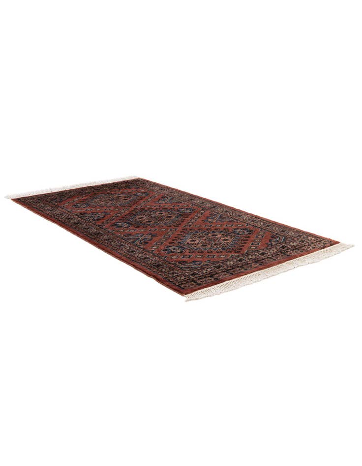 Detail image of  3' 2 x 5' 5  Hand Knotted Bokhara Wool Rug