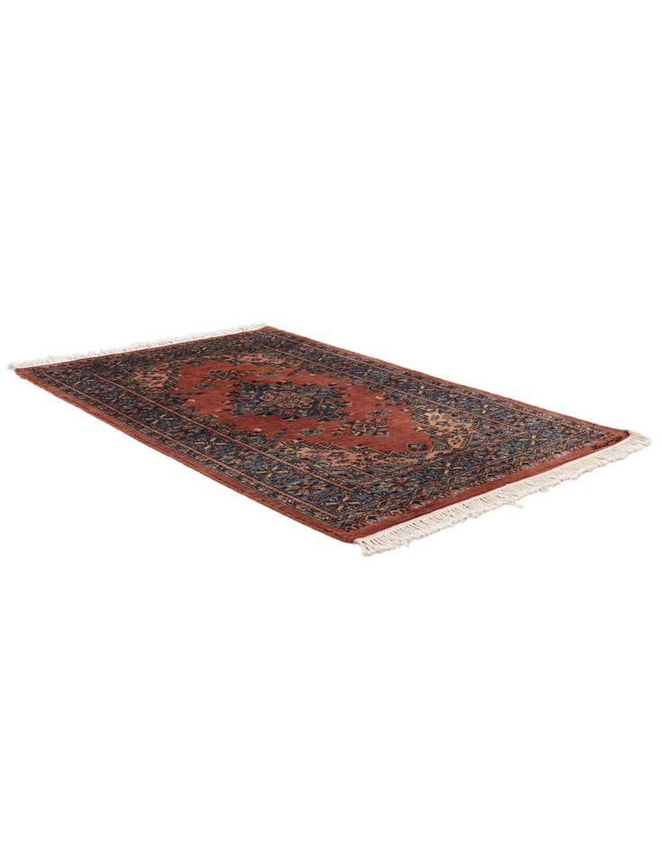 Detail image of  3' 3 x 5' 1  Hand Knotted Bokhara Oriental Wool Rug