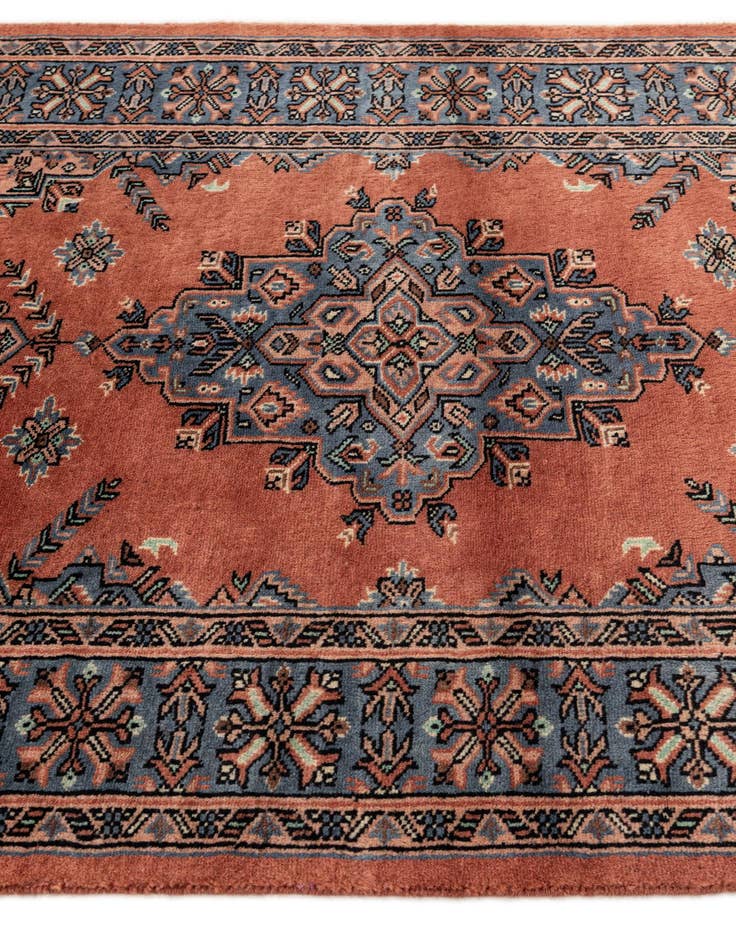 Detail image of  3' 3 x 5' 1  Hand Knotted Bokhara Oriental Wool Rug