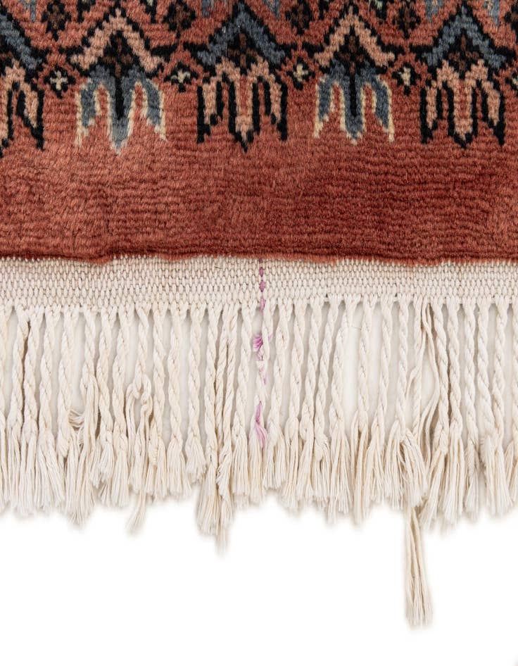 Detail image of  3' 3 x 5' 1  Hand Knotted Bokhara Oriental Wool Rug