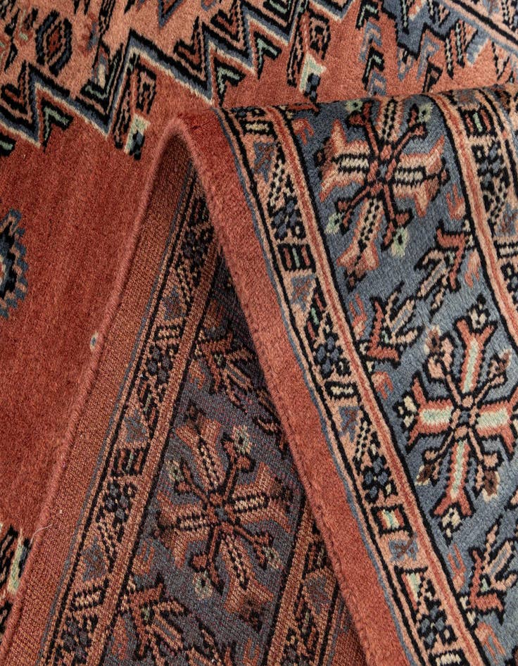 Detail image of  3' 3 x 5' 1  Hand Knotted Bokhara Oriental Wool Rug