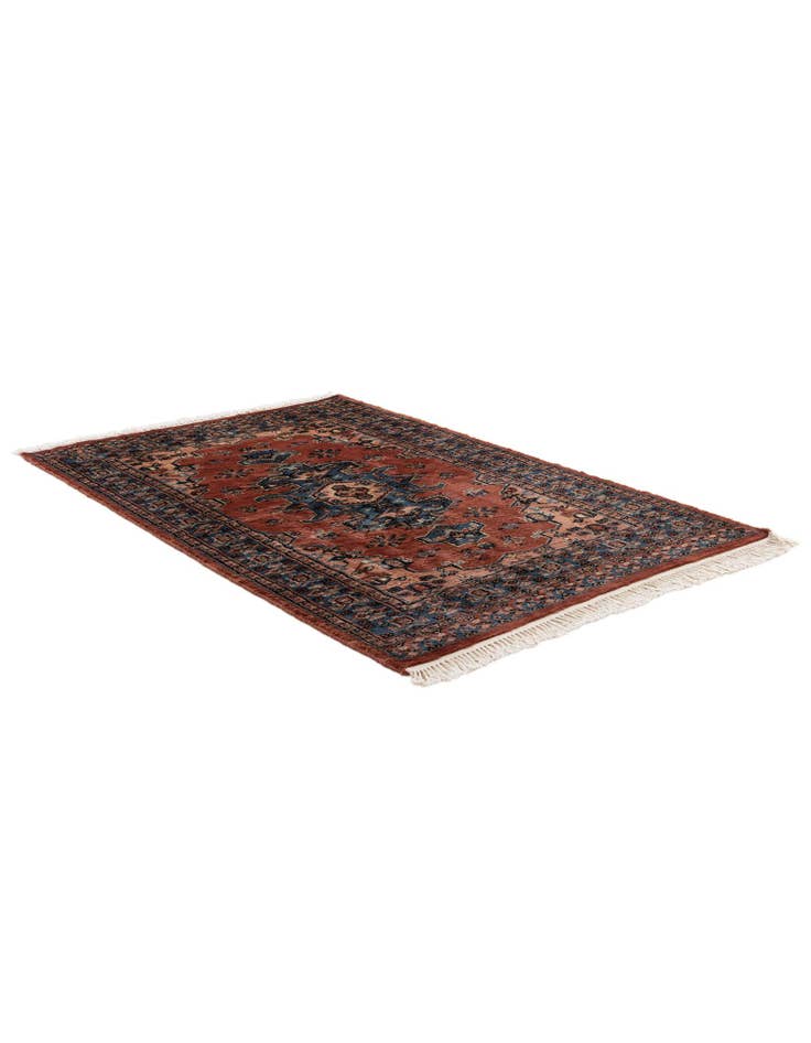 Detail image of  3' 3 x 4' 11  Hand Knotted Bokhara Wool Rug