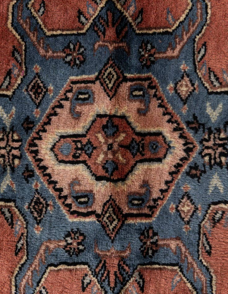 Detail image of  3' 3 x 4' 11  Hand Knotted Bokhara Wool Rug