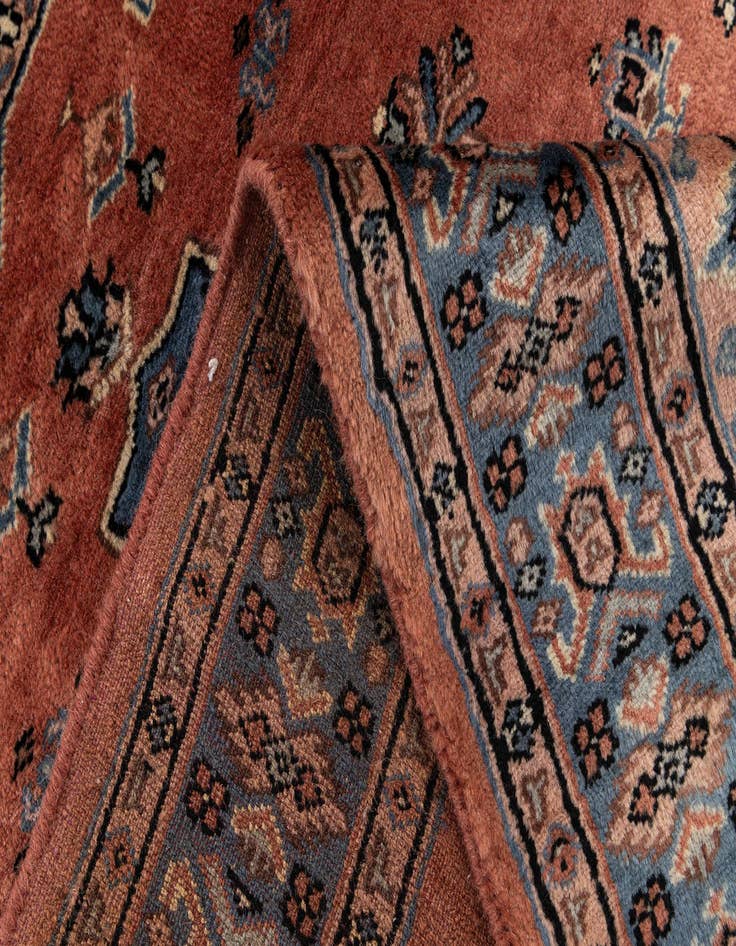 Detail image of  3' 3 x 4' 11  Hand Knotted Bokhara Wool Rug