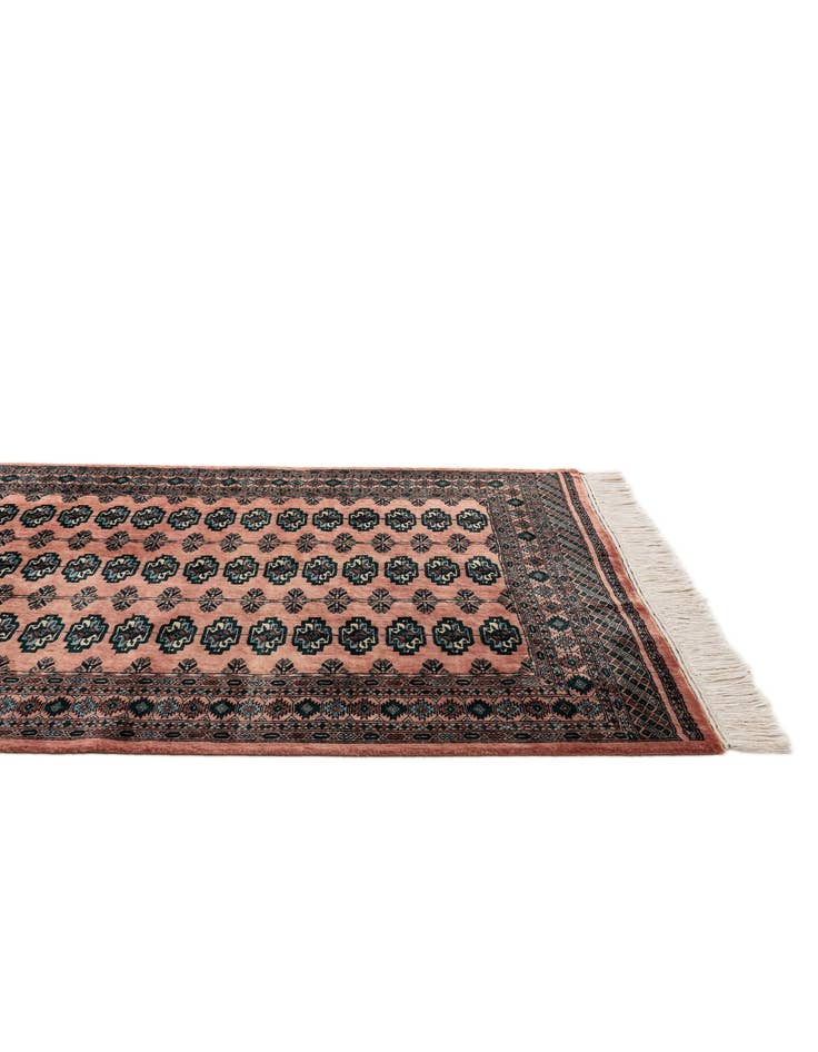 Detail image of  4' 1 x 6'  Hand Knotted Bokhara Oriental Wool Rug