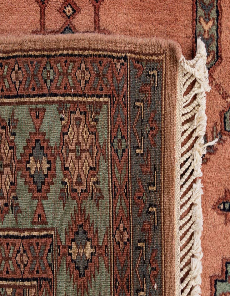 Detail image of  4' 3 x 6' 4  Hand Knotted Bokhara Oriental Wool Rug