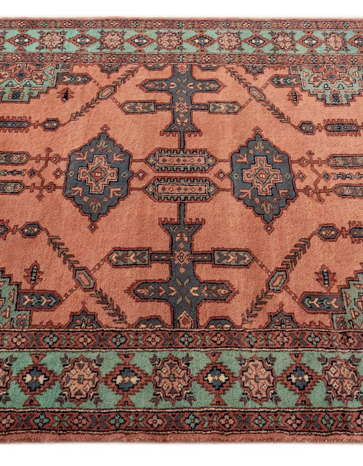 Detail image of  4' 3 x 6' 4  Hand Knotted Bokhara Oriental Wool Rug