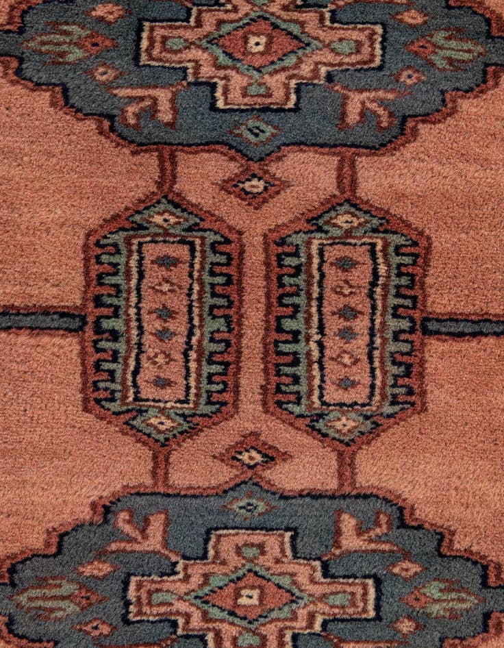 Detail image of  4' 3 x 6' 4  Hand Knotted Bokhara Oriental Wool Rug