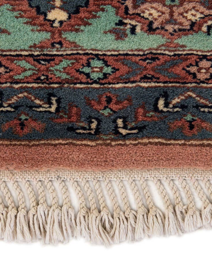 Detail image of  4' 3 x 6' 4  Hand Knotted Bokhara Oriental Wool Rug