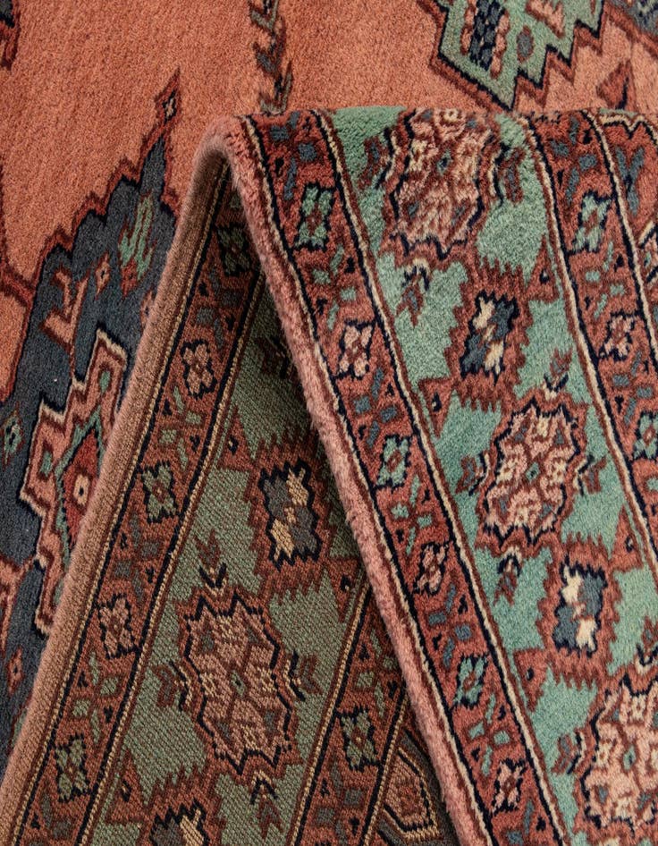 Detail image of  4' 3 x 6' 4  Hand Knotted Bokhara Oriental Wool Rug