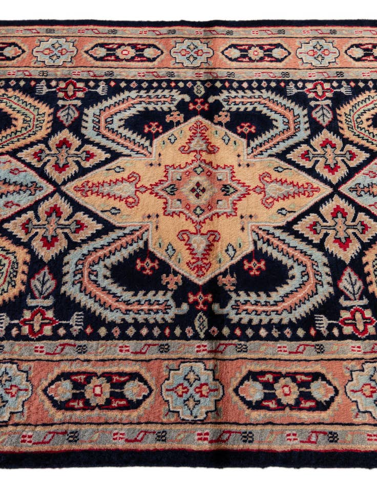 Detail image of  3' 3 x 5'  Hand Knotted Bokhara Wool Rug