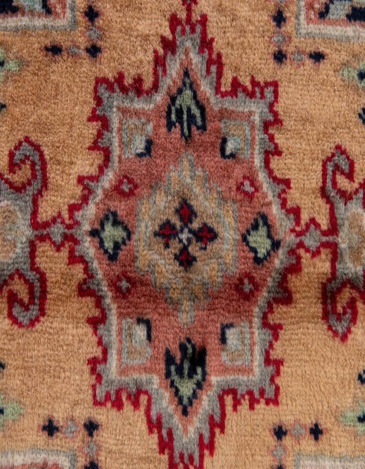 Detail image of  3' 3 x 5'  Hand Knotted Bokhara Wool Rug