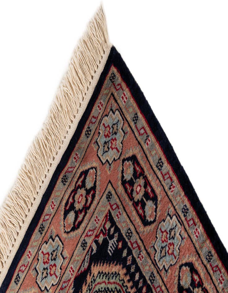 Detail image of  3' 3 x 5'  Hand Knotted Bokhara Wool Rug