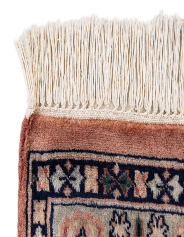 Detail image of  3' 2 x 5' 9  Hand Knotted Bokhara Rug