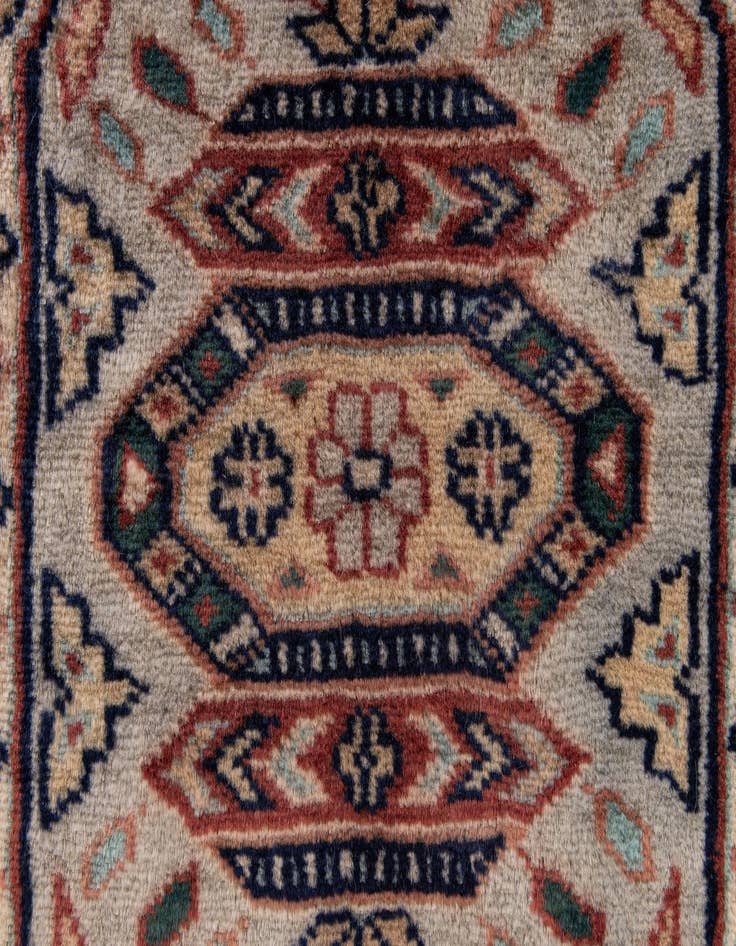 Detail image of  3' 3 x 5' 10  Hand Knotted Bokhara Wool Rug