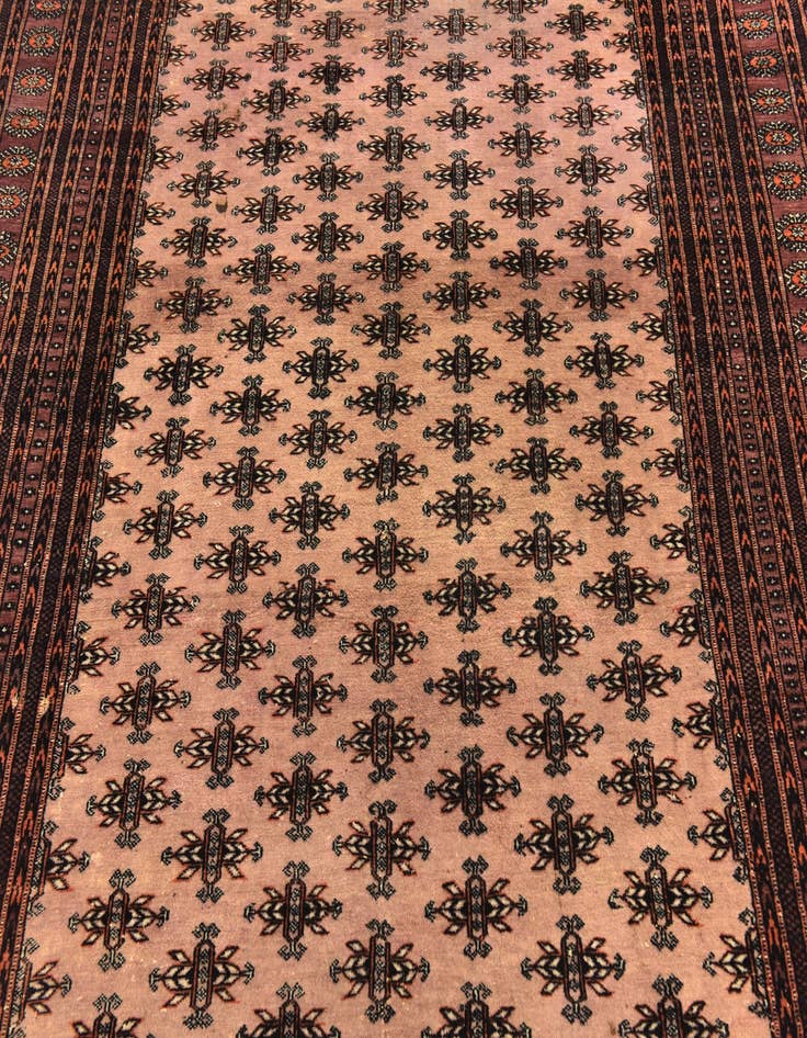 Detail image of  7' x 10'  Hand Knotted Bokhara Oriental Wool Rug