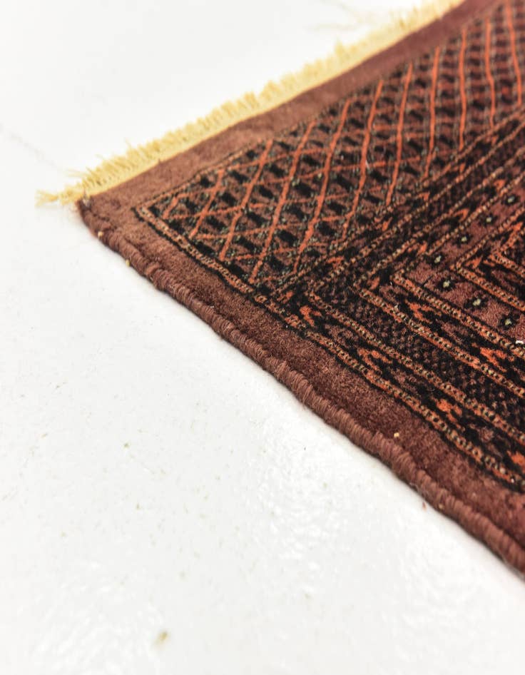 Detail image of  7' x 10'  Hand Knotted Bokhara Oriental Wool Rug