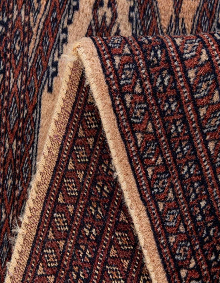 Detail image of  2' 1 x 3' 3  Hand Knotted Bokhara Oriental Wool Rug