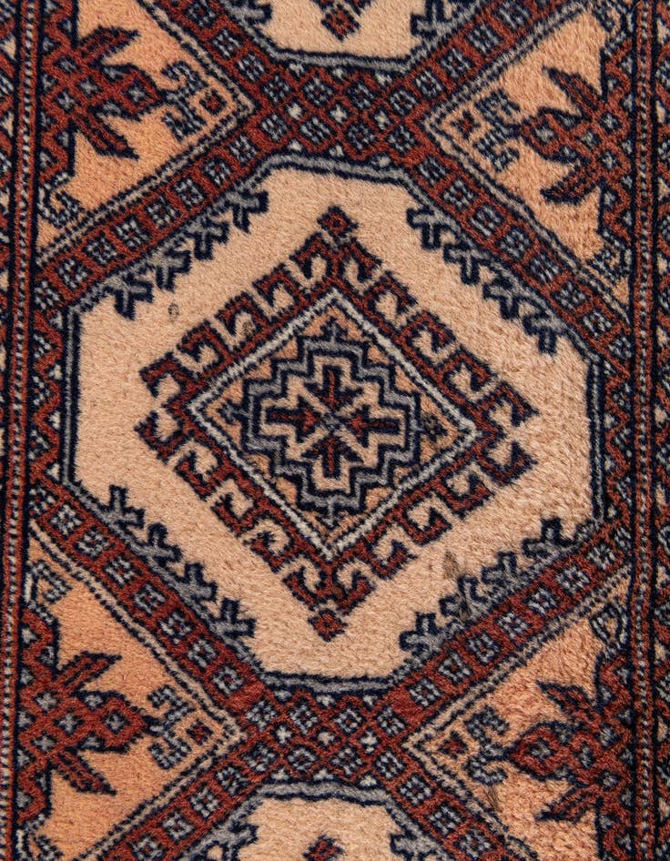 Detail image of  2' 1 x 3' 3  Hand Knotted Bokhara Oriental Wool Rug