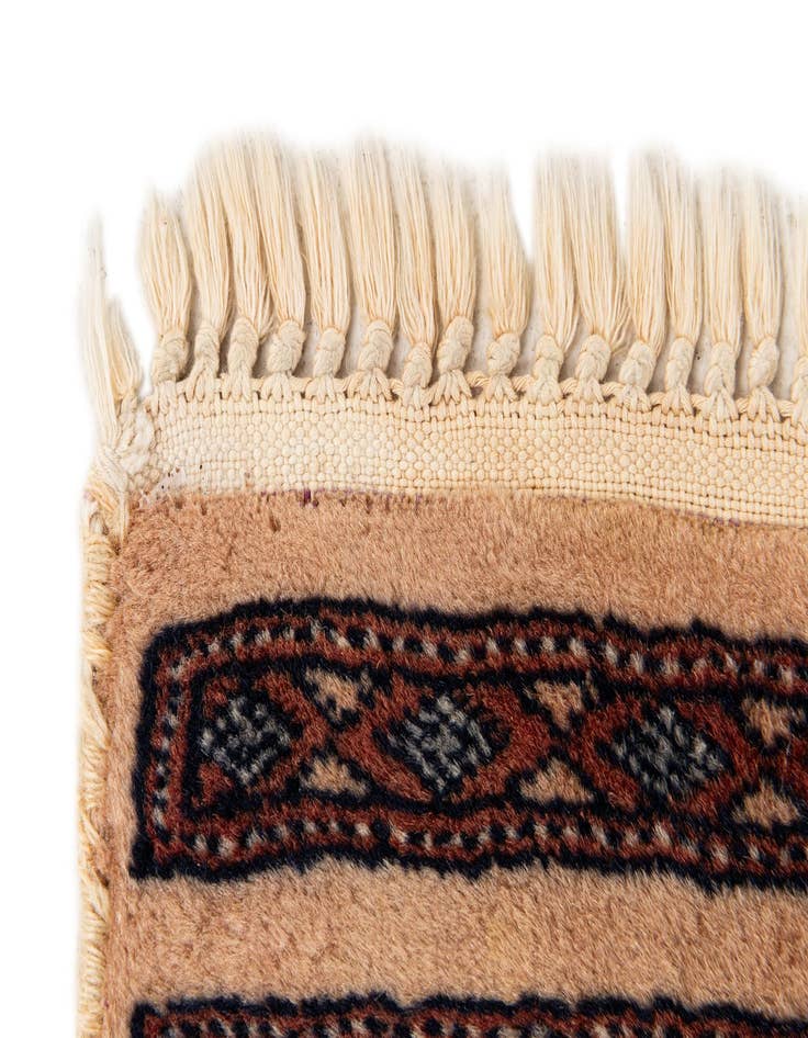 Detail image of  2' 1 x 3' 3  Hand Knotted Bokhara Oriental Wool Rug