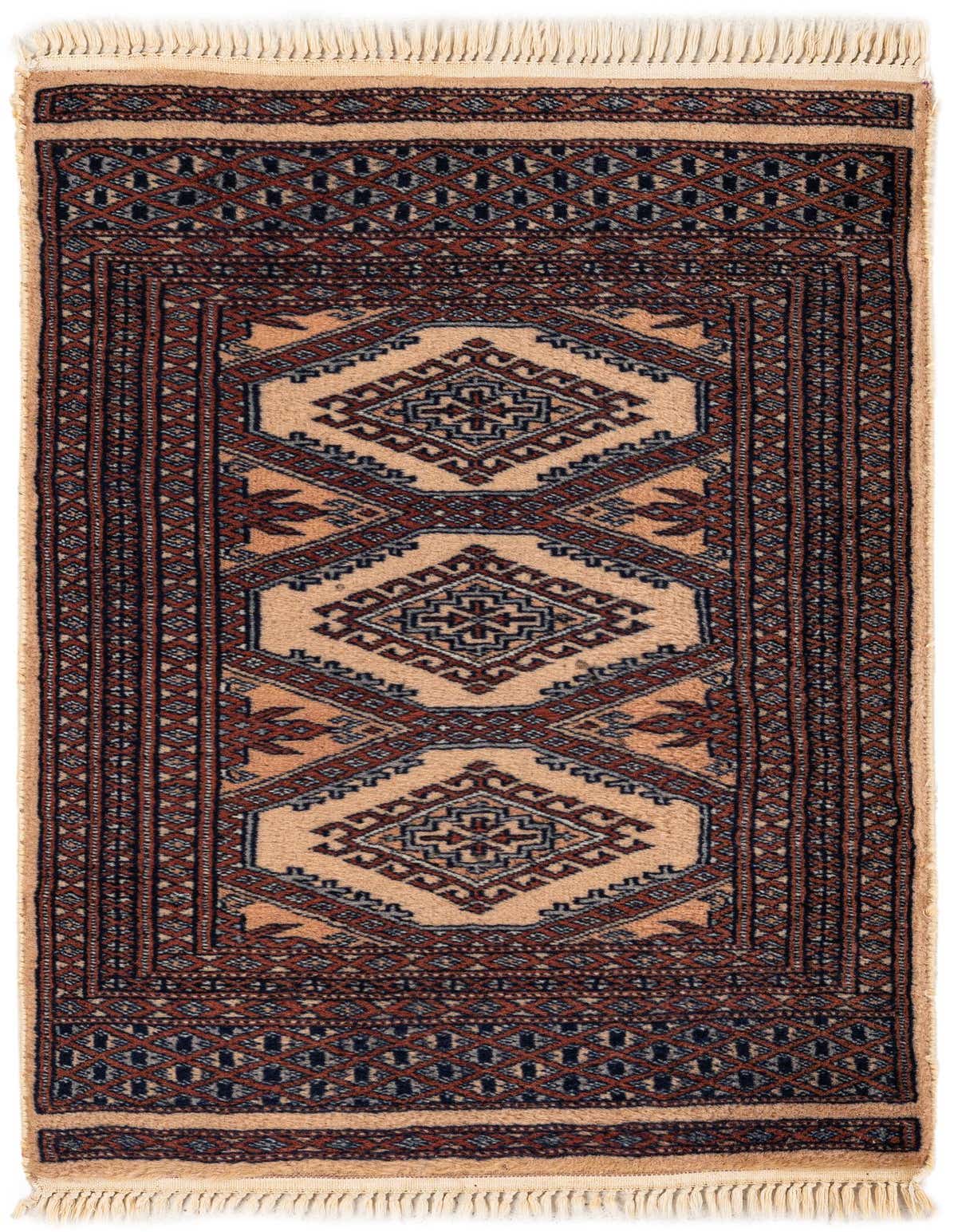 Primary image  2' 1 x 3' 3  Hand Knotted Bokhara Oriental Wool Rug
