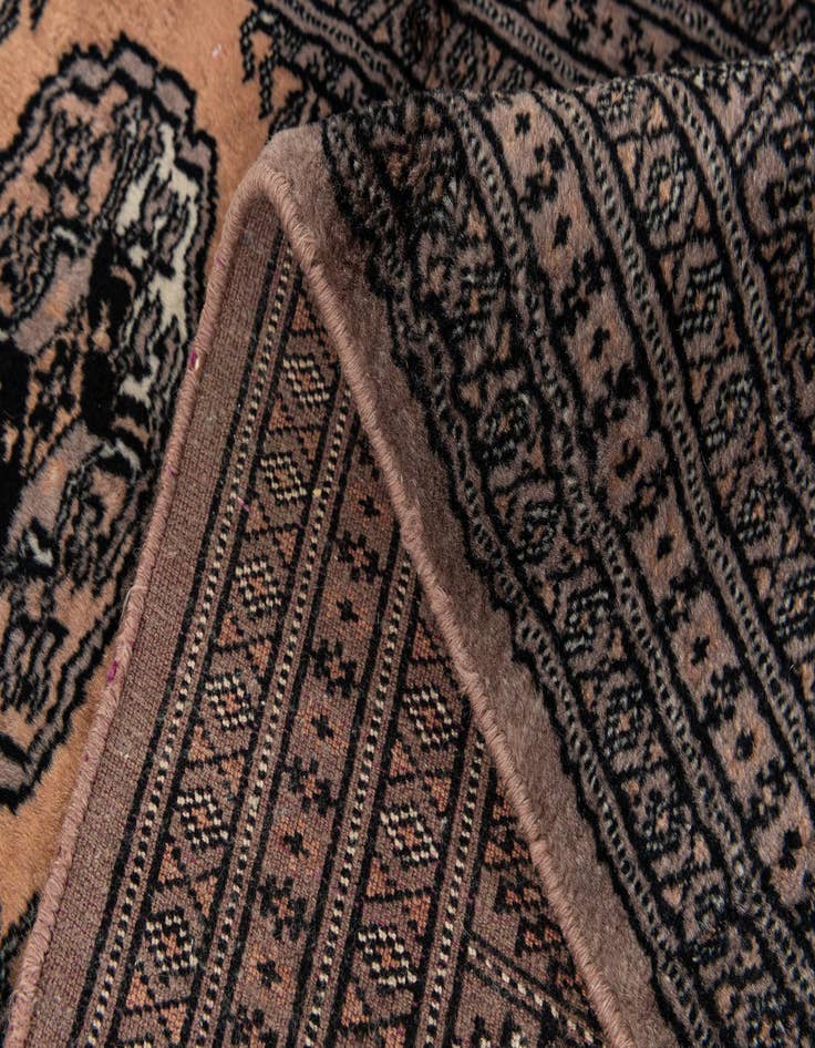 Detail image of  3' x 5'  Hand Knotted Bokhara Oriental Wool Rug