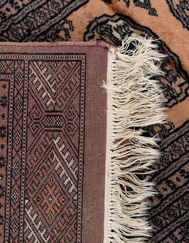 Detail image of  3' x 5'  Hand Knotted Bokhara Oriental Wool Rug