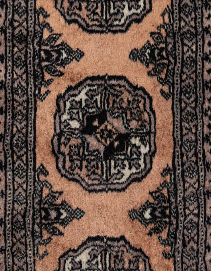 Detail image of  3' x 5'  Hand Knotted Bokhara Oriental Wool Rug