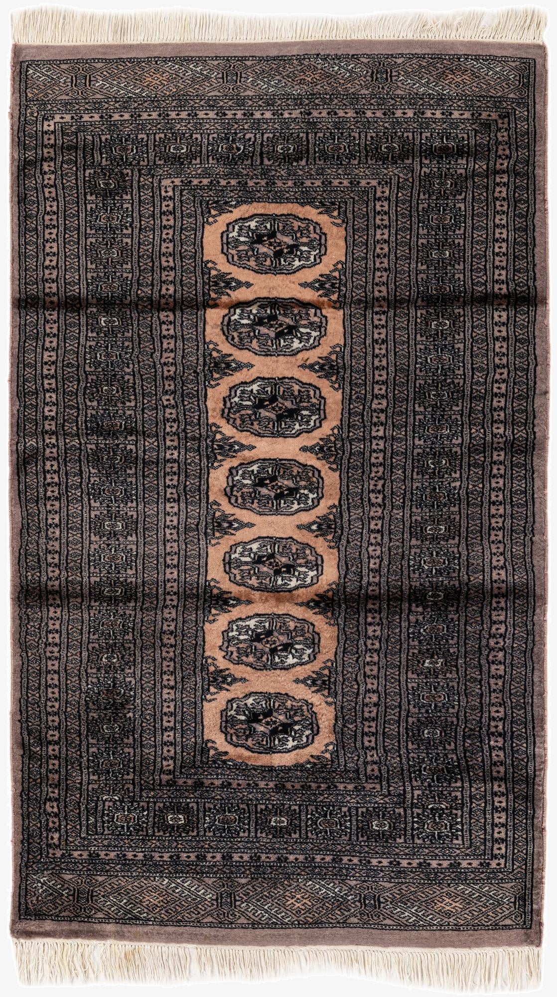  3' x 5'  Hand Knotted Bokhara Oriental Wool Rug