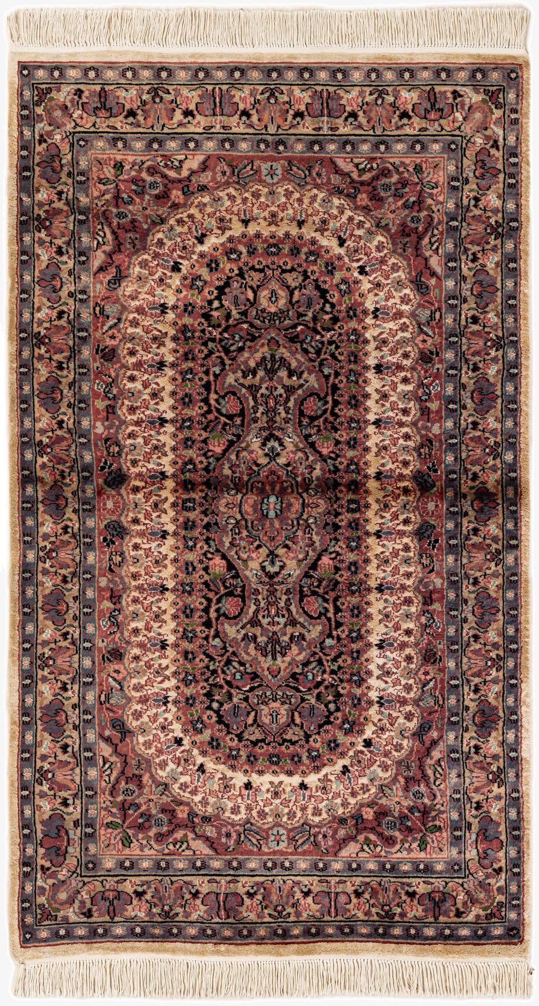  3' 1 x 5' 5  Hand Knotted Bokhara Rug
