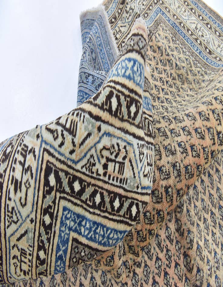 Detail image of  7' x 10' 5  Hand Knotted Botemir Persian Wool Rug