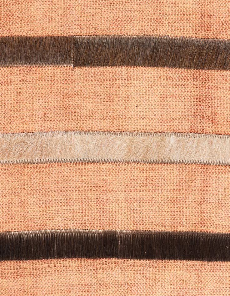 Detail image of  4' x 5' 7 Cowhide Leather Rug