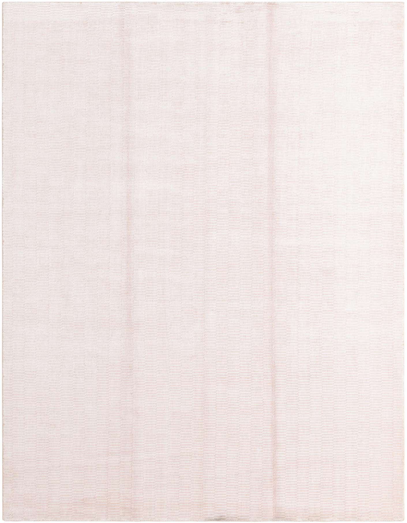 A 5x8 rectangular Darya rug in a modern style, featuring a subtle orange hue and high pile wool texture.