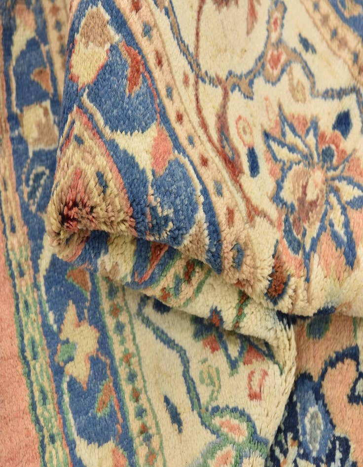 Detail image of  9' 10 x 13'  Hand Knotted Farahan Persian Wool Rug