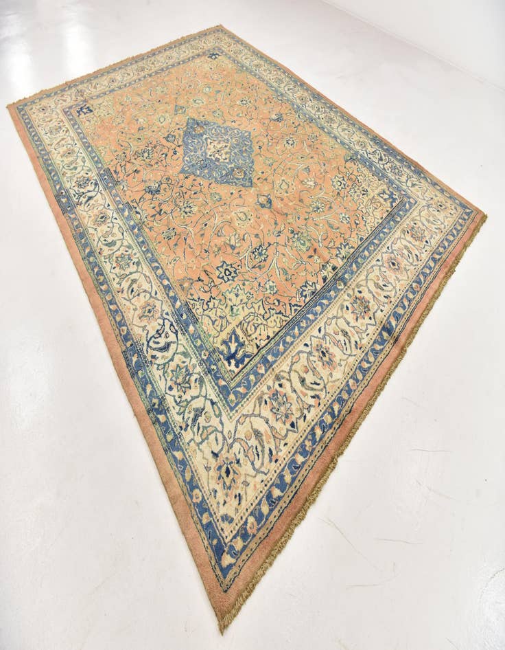 Detail image of  9' 10 x 13'  Hand Knotted Farahan Persian Wool Rug